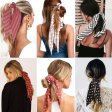 1 Pz Sciarpa per capelli Scrunchies Chiffon Dots Sciarpe per capelli Nastro Scrunchie