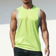 Camiseta sin mangas sexy de entrenamiento sin mangas para hombres - Verde