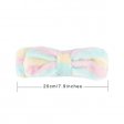 2 Pcs Blue Stripe Facial Makeup Elastic Hair Bands