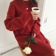 Women Dress Winter Long Sleeve Sweaters Knitted Dresses