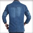 Capispalla da uomo in denim da uomo in cotone moda vintage