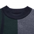 Warm Wool Sweater For Men Patchwork Knitted Jumper Sweater