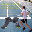 1 pieza calcetines tobilleros de corte bajo para hombre calcetines deportivos para correr acolchados - gris